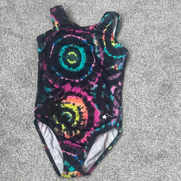 Colorful Tie-Dye One-Piece gymnastics leotard - Picture 1 of 3